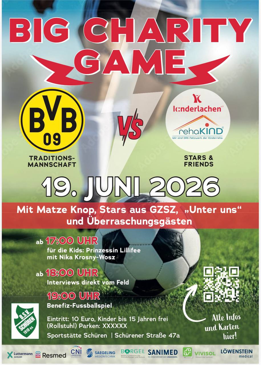 Der BVB ist zu Gast – Big Charity Game mit zahlreichen Gästen
